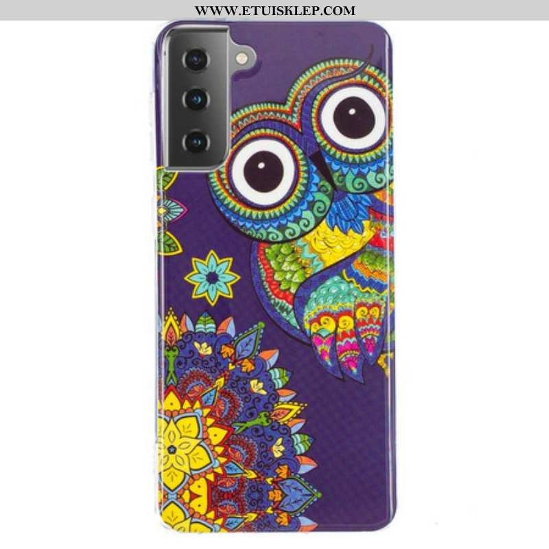 Etui do Samsung Galaxy S21 5G Fluorescencyjna Mandala Sowa